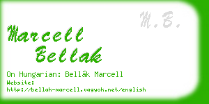 marcell bellak business card